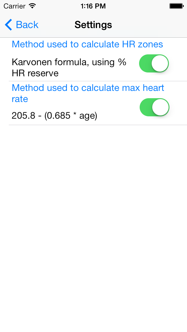 BikeSmart totals screen